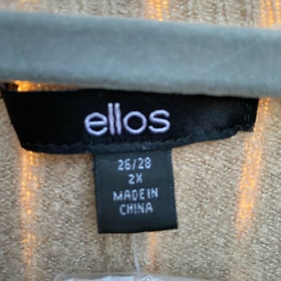 Ellos Plus Size Women Side Slit Crew Neck sweater - Picture 4 of 5